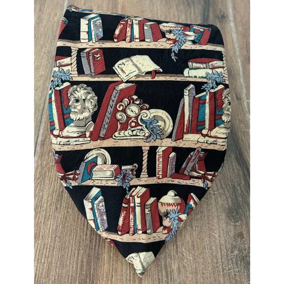 Museum Artifacts Silk Tie Books - Picture 1 of 6